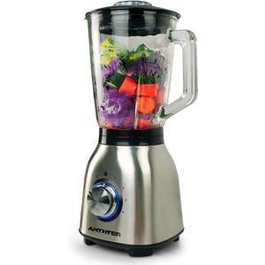 Anthter Professional Plus Blenders For Kitchen, 950W Motor Blender with Stainless Countertop, 50 Oz Glass Jar, Ideal for Puree, Ice Crush, Shakes and Smoothies