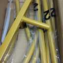 UDEAR 7.2FT Metal Arch Stand with White Cover, Arc Design with Fitted Cover, for Weddings, Parties, Baby Showers, Climbing Plants, Photo Backdrops