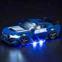 VONADO LED Light Kit Compatible with Lego Ford Mustang Dark Horse Sports Car 76920 (No Models Only Light) Creative Lighting Set Accessories Compatible with Lego Ford Mustang 76920 Building Set