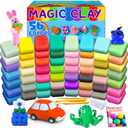 ESSENSON Air Dry Clay 56 Colors, Modeling Clay for Kids, DIY Molding Magic Clay for with Tools, Toys Gifts for Age 3 4 5 6 7 8+ Years Old Boys Girls Kids