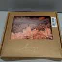 Ling's moment Artificial Flowers Fake Silk Dahlia Faux Foam Rose Terracotta