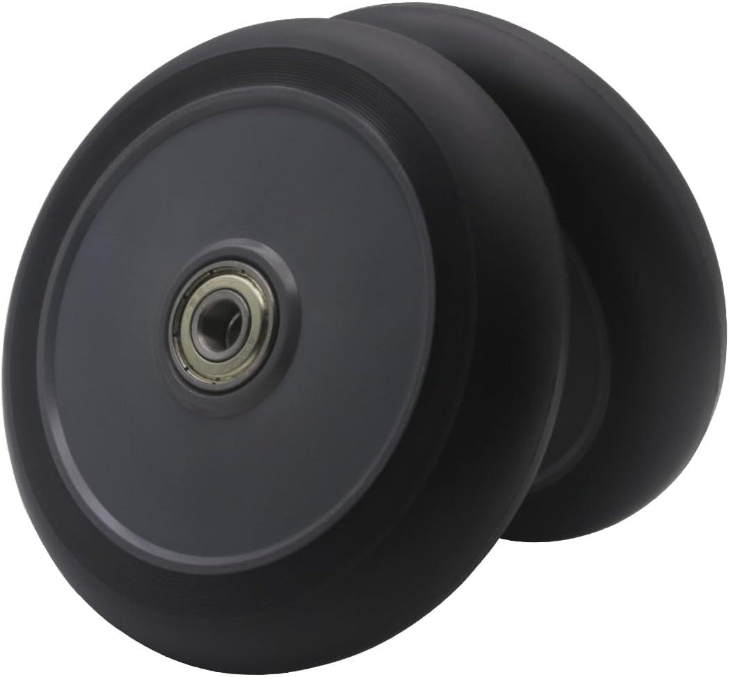 2Pcs 110mm Scooter Wheels - 110mm Pro Kick Scooter Wheels Replacement Pair-Plastic Core for Razor Fuzion Scooters (Gray)