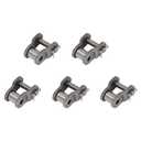 5PCS Roller Chain Offset Half Link #50, 5/8 Inch Pitch Carbon Steel Crank Link, Standard Chain End Connector Split Links for 10A Chain