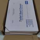 Juvale Toilet Seat Covers - 14 x 16 in, White, 250 Count (4-Pack) - Disposable Flushable Paper Toilet Liners & Seat Covers for Bathroom & Travel