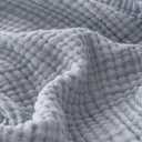 EMME Cotton Muslin Large Throw Blanket Couch Breathable Gauze Blanket Soft Lightweight Bed Blankets Adults (Dusty Blue, 50"x70")