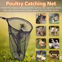 Catcher Net Small Animal Control Net Poultry Catching Trap Tool for Chicken, Duck, Goose, Fish, Cat, Dog and Others(43"- 78" Handle with 24" Net Opening) (Advanced Grey - Large)