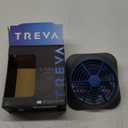 O2COOL Treva 5 Inch Battery Powered Fan Portable Desk Fan 2 Cooling Speeds with Compact Folding & Tilt Design Cubicle Accessories Small Portable (Dark Blue)