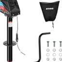 Kohree Electric Trailer Jack 3700lbs, Heavy Duty RV Electric Power Tongue Jack Max 4000lbs for Travel Trailer A-Frame Camper, with Manual Crank Handle & Weatherproof Cover, 22" Lift, 12V DC Black (4000 LBS)