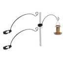 Metal Clamp-On Deck Hook for Bird Feeder,Accessory Hook for Backyard Feeding Stations, Bird House Holder Bracket,Bird Feeder Holder Bracket. (Style1, 2)