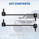 Front Sway Bar End Links Compatible With Chevy Cobalt HHR Malibu, Pontiac G5 G6 Pursuit, Saturn Aura Ion lon-1 lon-2 lon-3 Stabilizer Sway Bar Link Front K80252