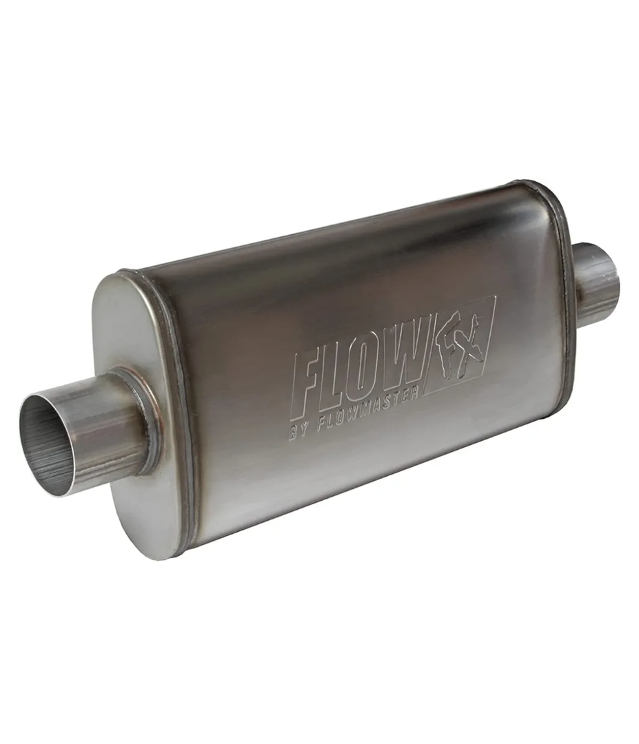 Flowmaster 71249 FlowFX Muffler 3" Center Inlet/3" Center Outlet - Moderate Sound 409 Stainless Steel
