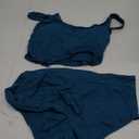 Tempt Me Plus Size Two Piece Swimsuits - Women High Waisted Bikini Scoop Neck Bathing Suit Swimwear Teal 12 Plus