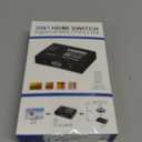 4K 60Hz HDMI Switch 3 in 1 Out for Gaming Consoles - 4K HDMI Switcher Support 3D HDR HDCP2.2 Compatible with NS2 Xbox PS5/4/3 Fire TV Projector Home Theater, Selector with Remote Switcher Selector Box