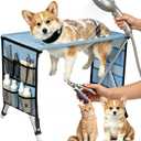Dog Grooming Hammock Stand for Small Dogs & Cats, Pet Grooming Table 20 lbs
