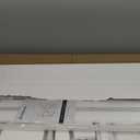 SUPERJARE 43-inch White Desk with 2 Drawers and Padded Stool, Modern Makeup Vanity & Computer Desk with Storage for Home Office, Bedroom Study