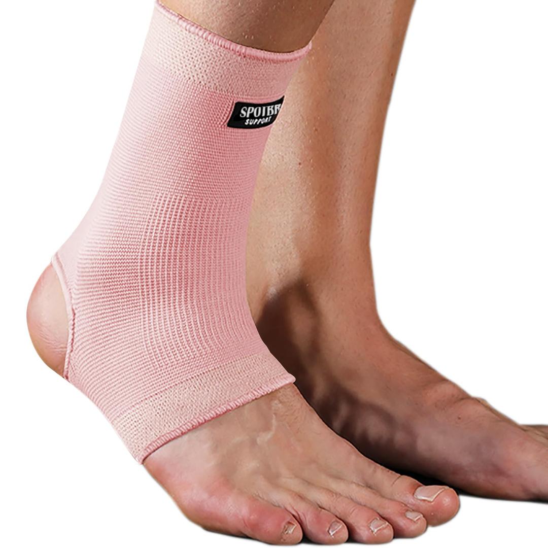 SPOTBRACE Ankle Brace Compression Sleeve(2 PACK),Breathable Ankle Support For Men Women, Foot Compression Sock for Swelling, Plantar Fasciitis, Sprain, Medium