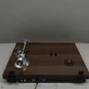 Turntables Belt-Drive Record Player with Wireless Output Connectivity, Vinyl Player Support 33&45 RPM Speed Phono Line USB Digital to PC Recording with Advanced Magnetic Cartridge&Counterweight (Dark Brown)