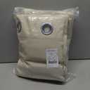 NICETOWN Living Room Completely Shaded Draperies, Privacy Protection & Noise Reducing Ring Top Drapes, Black Lined Insulated Window Treatment Curtain Panels (Beige, 2 Pieces, W62 x L84)