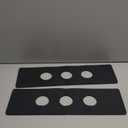 Tioncy 2 Pcs Drip Catcher Diatomite Faucet Mat for Kitchen(pre-made 3 Hole) Faucet Mat Splash Catcher Sink for Bathroom Sink(Round Hole,Dark Gray)