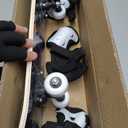 Honoson 7 Pcs Skateboard for Toddlers Beginners Knee Elbow Pads Wrist Guards Gear Set, Age 6-10 Kids 24 x 6"