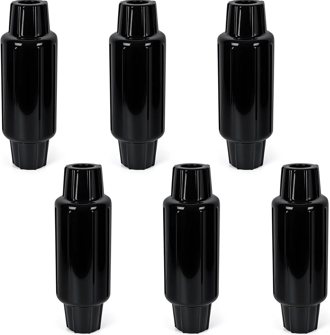 Dock Bumpers for Poles 2/4/6 Pack, Dock Post Bumpers 2" Diameter, Dock Bumpers for Docking Pole Bumpers for Post Slip-on Vertical Soft UV-Resistant Marine Grade Vinyl Black/White/Blue/Grey/Red/Purple
