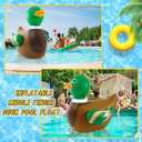 Hungdao 1 PC 4 Feet Inflatable Mallard Duck for Hunting Birthday Giant Inflatable Duck Pool Float Huge Funny Large Blow Fall Pool Floats for One Lucky Birthday Party Decoration