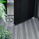 Wood Grain Peel and Stick Floor Tiles 11.8 Width, Full Roll Length of 118" Versatile Design for Any Space, Grey Self Adhesive Vinyl Flooring, Waterproof and Non-Slip Features