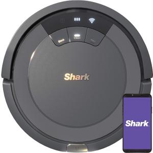 Shark AV753 ION Robot Vacuum, Tri-Brush System, Wifi Connected, 120 Min Runtime, Works with Alexa, Multi Surface Cleaning, Grey (Gray)