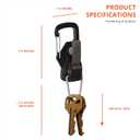 8TIMBER Terra Clip Magnetic Quick Release Keychain - Effortless Carabiner Alternative for Stylish Key Management Anywhere with Quick and Easy Magnetic Tab, Carabiner and Magnetic Clip in One