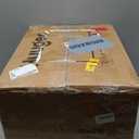 Huuger Nightstand with Charging Station, USB-C Port, Fluted Night Stand with Drawer, Bed Side Table with Solid Wood Feet, Open Storage, End Table with Raised Edge, for Bedroom, Walnut