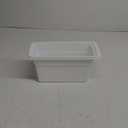 Rubbermaid Ice Cube Bin, White, Holds 4 Trays, Compact Design, Durable Plastic (12.1 Inch)