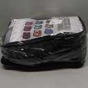 FH Group Full Set Travel Master Car Seat Covers, Airbag and Split Rear Car Seat Cover Universal Fit Interior Accessories for Cars Trucks SUV, Automotive Seat Covers,Black