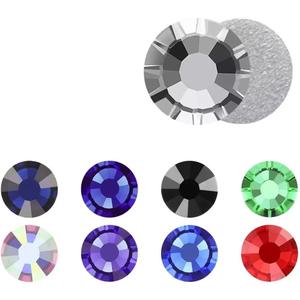 NHFGlitter Cold Fixation Crystal Cristales Non-Hotfix Silver Back Flatback Rhinestones for Bags Shoes Garment Phone DIY Nail Art,101,SS20 (5mm SS20 1440pcs)