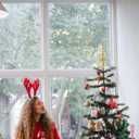 Spherical Christmas Tree Topper,9.04 Inch Finial Tree Topper Gold Xmas Treetop Ornament for Homes Shops Restaurants Christmas Party