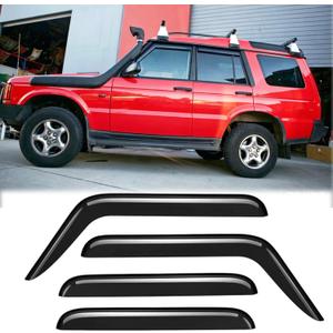 Window Visor Left Right 2pcs Slim Style for Ford F150 2015-2022 Smoke/Tinted Acrylic, OE# 92971, Direct Fit, Rain Deflection; Airflow Edge; Channel Seating; Surface Treatment , discovery 2 1999-2004