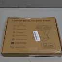 Ergonomic 2-in-1 Laptop Phone Stand for Desk, Adjustable Riser, Sturdy and Portable, Fits All Laptops and Phone (White)