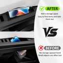 4 Door Handle Storage Box for Cybertruck Accessories, Compatible with Tesla Cybertruck 2025 2024, Inner Front&Rear Door Handle Storage Organizer, Interior Grab Tray Pocket ABS Plastic, 4 PCS