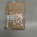 Amazon Basic Care Medical Compression Stockings, 20-30 mmHg Support, Women & Men Thigh Length Hose, Open Toe, Beige (Medium)