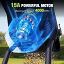 Electric Wood Chipper, Max 1.8" Cutting Capacity Chipper Shredder