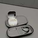 Luxtude Contact Lens Case, Glasses and Contact Case 2 in 1, Hard Shell Travel Contacts Cases with Mirror, Double Eyeglass Cases (Black)