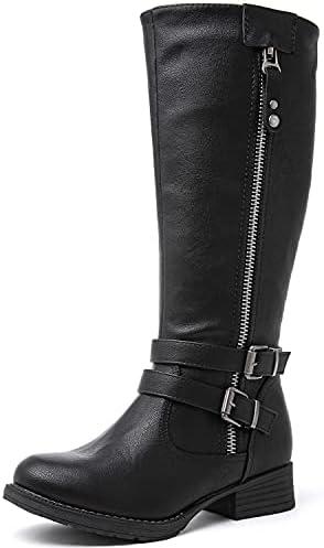 GLOBALWIN Women's Knee High Boots Fashion Comfortable Riding Boots For Women Low Heel, Size 9