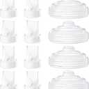 12 Pack Pump Parts, 8PCS Duckbill Valves 4PCS Silicone Diaphragm Compatible with Momcozy M5, Replace Mom Cozy M5 Replacement Parts (V8pc+D4pc)