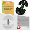 Eiito Hat Stretcher for Fitted Hats, Cowboy Hats Stretcher Fitted Hat 7 to 8 1/2, Adjustable CapSlide Rail Stretcher Fits All Caps Black