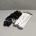 30Feet Chimney Sweep Kit, 6 in Brush Head, Dryer Vent Cleaner Kit, Chimney Sweep&Chimney Cleaning Kit, Rotary Chimney Cleaning System for Flue/ Fireplace/ Sewage Pipe/ Hood with 23 Nylon Flexible Rods