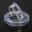 Prudiut 2 Inch Silicon Patio Table Umbrella Hole Ring for Standard Table Hole, 2 Set Umbrella Hole Ring Plug and Cap Set, Outdoor Patio Umbrella Plug for Patio Table