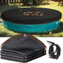 Pool Leaf Net Cover 24 ft Round, Fine Mesh Leaf Net for Above Ground Pool, Winter Pool Cover 24 ft Round Above Ground, Cover Size: 27-Feet Dia (Includes 3-feet Overlap)