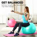 ProBody Pilates Yoga Ball - Exercise Balls, Various Sizes, for Stability, Pregnancy, Workout & Physical Therapy
