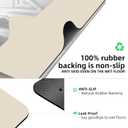 Diatomaceous earth bath mat Rubber Non Slip Super Absorbent Bath Mat Quick Dry Bathroom Rugs Thin Bathroom Floor Mats Fit Under Door- Shower Rug for in Front of Bathtub Shower,Beige, 15.7"*23.6"