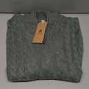 Askdeer Men's Quarter Zip Sweater Cable Knit Mock Neck Pullover Sweaters Classic Casual Polo Sweater (B02 Vg Green), XL