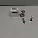 Shower Head Holder All Metal Handheld Shower Wand Bracket Adhesive Shower Wall Mount Holder Brass Shower Spray Holder Brushed Nickel, Drill Free Glue Installation